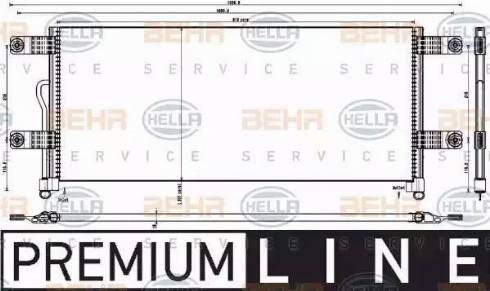 HELLA 8FC 351 343-231 - Condenser, air conditioning car-mod.net