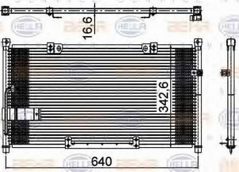 HELLA 8FC 351 304-571 - Condenser, air conditioning car-mod.net