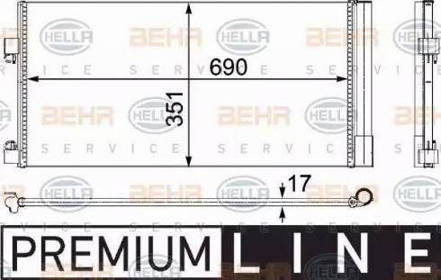 HELLA 8FC 351 304-241 - Condenser, air conditioning car-mod.net