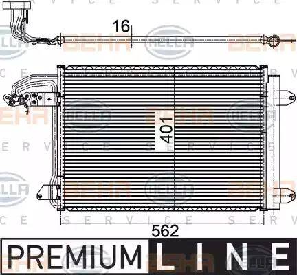 HELLA 8FC 351 301-041 - Condenser, air conditioning car-mod.net