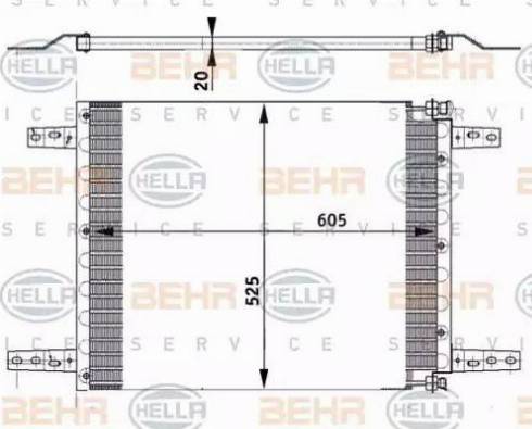 HELLA 8FC 351 302-031 - Condenser, air conditioning car-mod.net
