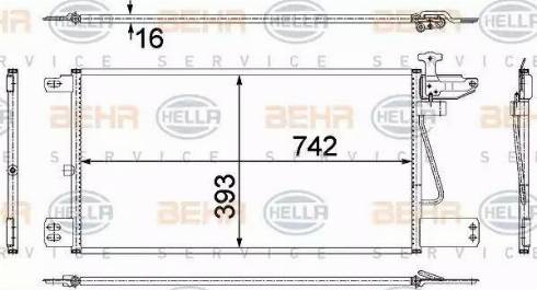 HELLA 8FC 351 307-721 - Condenser, air conditioning car-mod.net