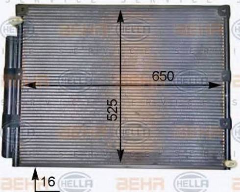HELLA 8FC 351 319-351 - Condenser, air conditioning car-mod.net