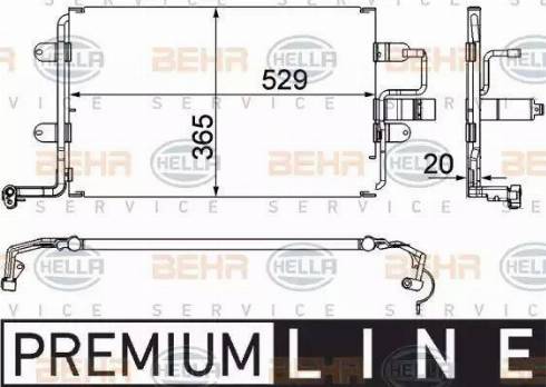 HELLA 8FC 351 318-581 - Condenser, air conditioning car-mod.net