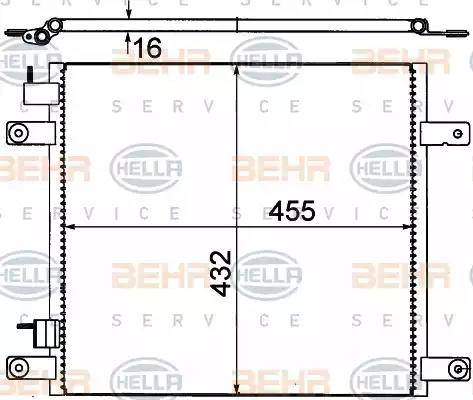 HELLA 8FC 351 318-631 - Condenser, air conditioning car-mod.net