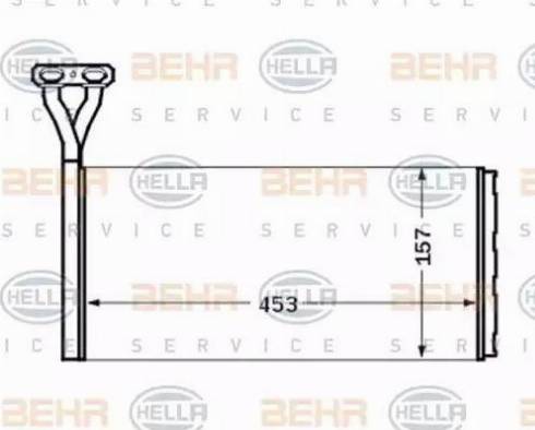 HELLA 8FH 351 024-391 - Heat Exchanger, interior heating car-mod.net