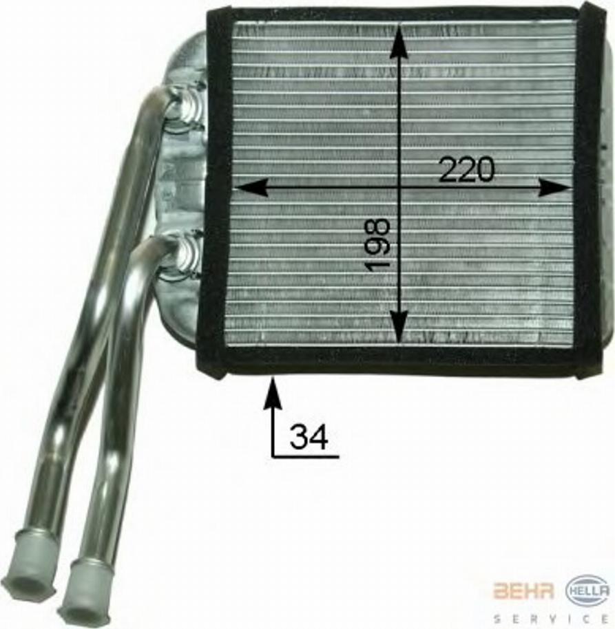 CARRO 065706500 - Heat Exchanger, interior heating car-mod.net