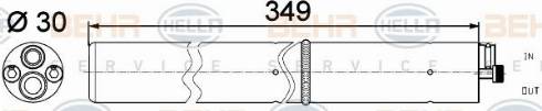 HELLA 8FT 351 200-154 - Dryer, air conditioning car-mod.net
