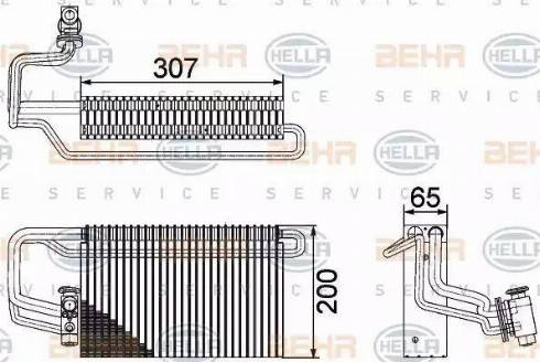 HELLA 8FV 351 336-131 - Evaporator, air conditioning car-mod.net