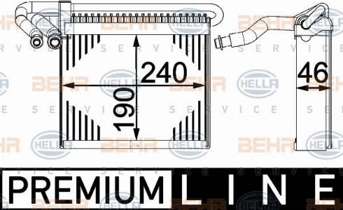 HELLA 8FV 351 330-021 - Evaporator, air conditioning car-mod.net