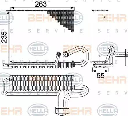 HELLA 8FV 351 330-271 - Evaporator, air conditioning car-mod.net