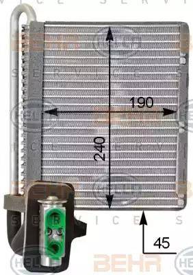HELLA 8FV 351 331-321 - Evaporator, air conditioning car-mod.net