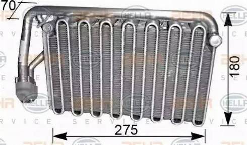 HELLA 8FV 351 210-441 - Evaporator, air conditioning car-mod.net