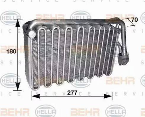 HELLA 8FV 351 210-431 - Evaporator, air conditioning car-mod.net