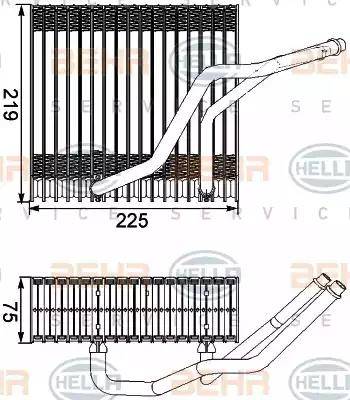 HELLA 8FV 351 210-541 - Evaporator, air conditioning car-mod.net