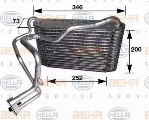 HELLA 8FV 351 210-191 - Evaporator, air conditioning car-mod.net