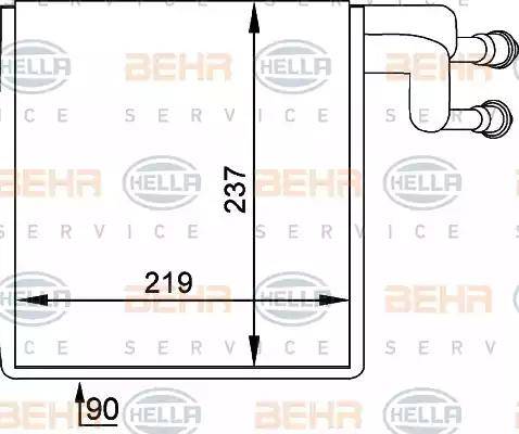 HELLA 8FV 351 211-041 - Evaporator, air conditioning car-mod.net