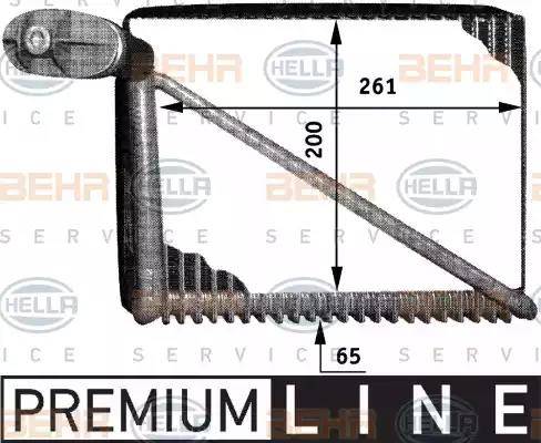 HELLA 8FV 351 211-061 - Evaporator, air conditioning car-mod.net