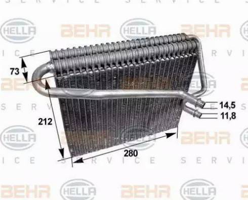 HELLA 8FV 351 211-031 - Evaporator, air conditioning car-mod.net