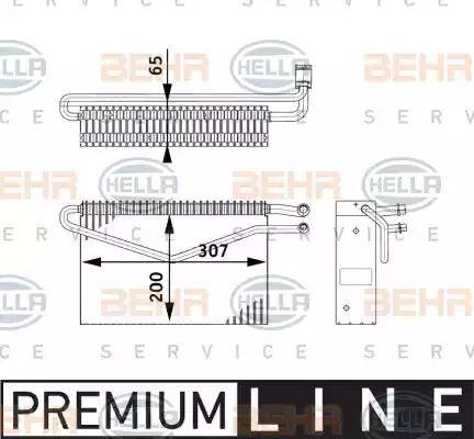 HELLA 8FV 351 211-761 - Evaporator, air conditioning car-mod.net
