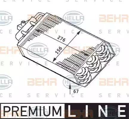 HELLA 8FV 351 211-721 - Evaporator, air conditioning car-mod.net