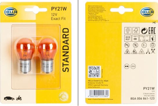 HELLA 8GA 006 841-123 - Bulb, indicator car-mod.net