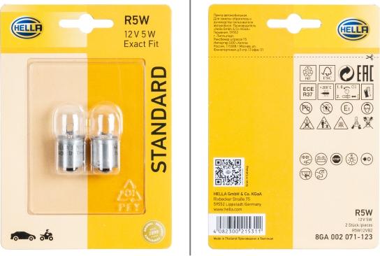 HELLA 8GA 002 071-123 - Bulb, indicator car-mod.net