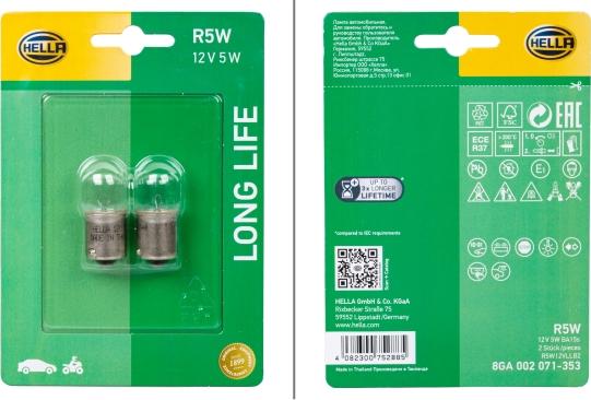 HELLA 8GA002071-353 - Bulb, indicator car-mod.net