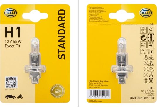 HELLA 8GH 002 089-138 - Bulb, spotlight car-mod.net