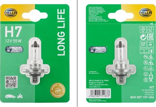 HELLA 8GH 007 157-456 - Bulb, spotlight car-mod.net