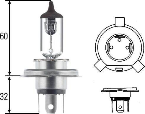 HELLA 8GJ 002 525-001 - Bulb, headlight car-mod.net