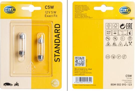HELLA 8GM 002 092-123 - Bulb car-mod.net
