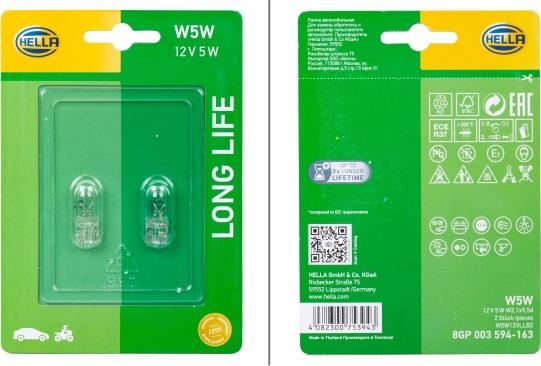 HELLA 8GP 003 594-163 - Bulb, indicator car-mod.net