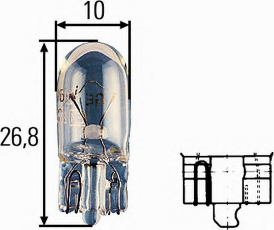 HELLA 8GP 003 594-128 - Bulb, indicator car-mod.net