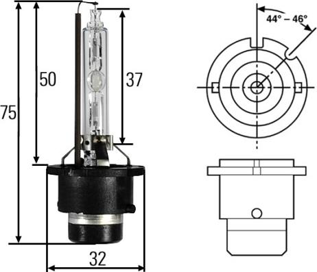 HELLA 8GS 007 949-101 - Bulb, spotlight car-mod.net