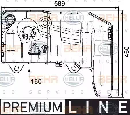 HELLA 8MA 376 705-511 - Expansion Tank, coolant car-mod.net
