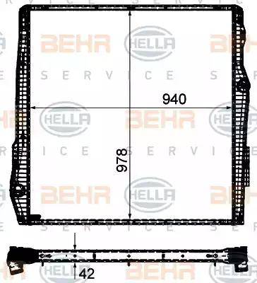 HELLA 8MK 376 906-301 - Radiator, engine cooling car-mod.net