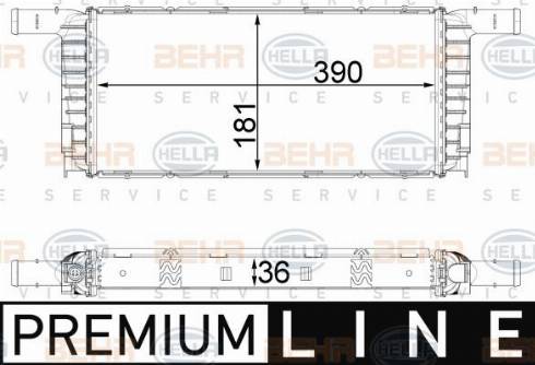 HELLA 8MK 376 792-601 - Radiator, engine cooling car-mod.net