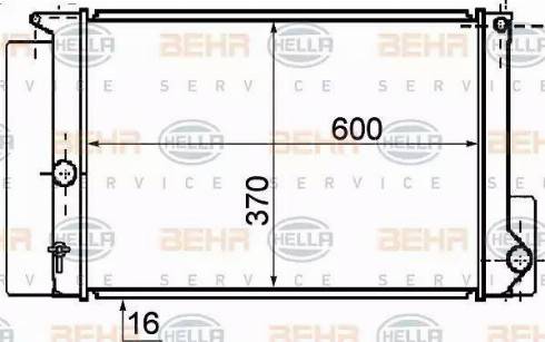 HELLA 8MK 376 753-721 - Radiator, engine cooling car-mod.net