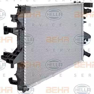 HELLA 8MK 376 719-161 - Radiator, engine cooling car-mod.net