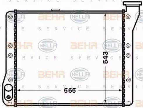 HELLA 8MK 376 726-721 - Radiator, engine cooling car-mod.net