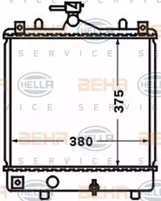 HELLA 8MK 376 771-161 - Radiator, engine cooling car-mod.net