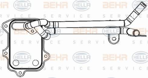 HELLA 8MO 376 797-041 - Oil Cooler, engine oil car-mod.net