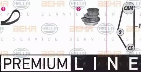 HELLA 8MP 376 801-851 - Water Pump & Timing Belt Set car-mod.net