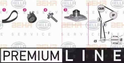 HELLA 8MP 376 814-821 - Water Pump & Timing Belt Set car-mod.net