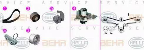 HELLA 8MP 376 816-841 - Water Pump & Timing Belt Set car-mod.net