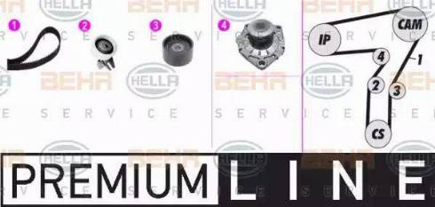 HELLA 8MP 376 812-821 - Water Pump & Timing Belt Set car-mod.net
