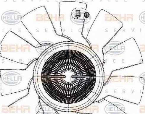 HELLA 8MV 376 907-041 - Fan, radiator car-mod.net