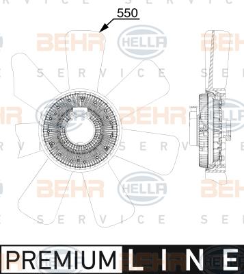HELLA 8MV 376 911-661 - Fan, radiator car-mod.net