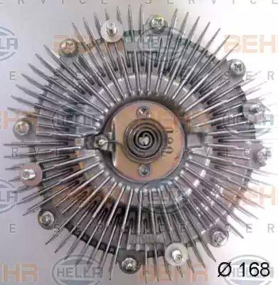 HELLA 8MV 376 758-621 - Clutch, radiator fan car-mod.net